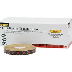 1022 Scotch 9691916 film adhésif double face transparent 19 mm x 16,5 m - haute adhérence, 0,13 mm