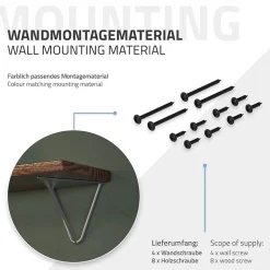 2 Support d'Etagere d'angle triangle en métal gris avec vis 160mm