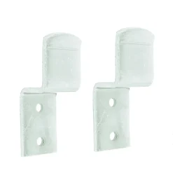 2 supports de barre de garage Afbat acier zingué jaune