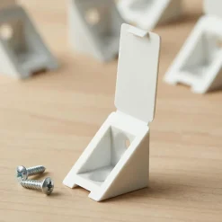 12 tak'ecker plastique blanc 25 x 25 mm