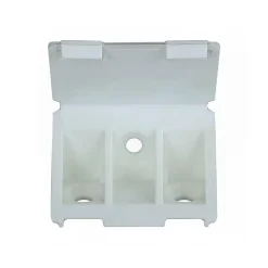 12 tak'ecker plastique blanc 25 x 43 mm