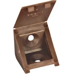 12 tak'ecker plastique brun 25 x 25 mm