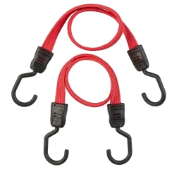 2 tendeurs plat L. 60 cm Diall rouge et noir