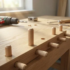 100 tourillons hêtre ø10 mm Diall Bois