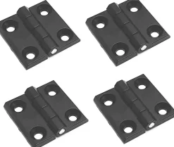 4 trous de charnières pliantes plates, charnières externes en acier inoxydable, charnières de porte robustes