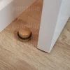 4 Un. Butée de porte adhésive en bois de chêne naturel - Diamètre 37MM