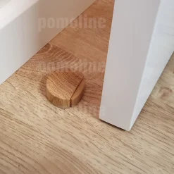 8 Un. Butée de porte adhésive en bois de chêne naturel 45x42MM