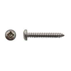 200 Vis à Tôle Tête Cylindrique Larges Pozidriv 6.3 x 31.7 mm - DIN 7981 - Inox A4 - D-Work