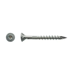 200 Vis Bois FX5 Tête Fraisée Torx F/Partiel 5 x 90 mm - Zingué blanc - D-Work