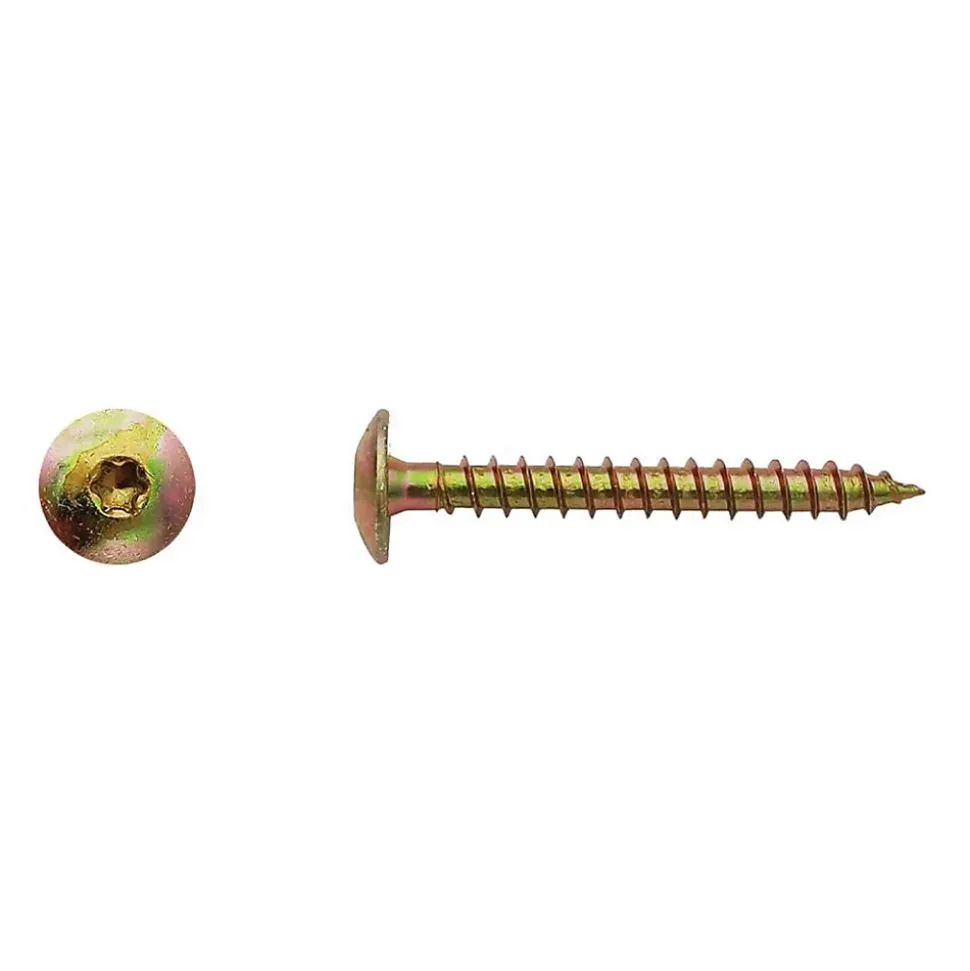 200 Vis Bois pour Penture Torx 6 x 50 mm - Zingué Bichro - D-Work