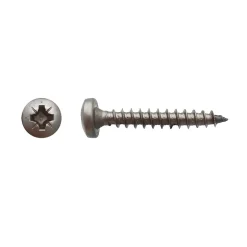 100 Vis Bois Tête Cylindrique Pozidriv 5 x 45 mm - Inox A2 - D-Work