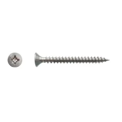 200 Vis Bois Tête Fraisée Pozidriv 4.5 x 60 mm - Inox A4 - D-Work