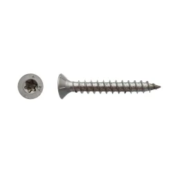 50 Vis Bois Tête Fraisée Torx T40 8 x 120 mm - Inox A2 - D-Work