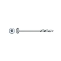 25 Vis Charpente Bois Tête Cylindrique Torx TSTAR + pointe 4CUT F/Partiel 10 x 320 mm - Zingué WIROX - D-Work