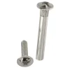 4 vis de jonction acier nickelé Diall M4 Ø5 x L.27 mm