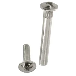 4 vis de jonction acier nickelé Diall M4 Ø5 x L.35 mm
