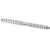 5 vis double filet pour bois acier zingué Diall Ø4 x l.40mm
