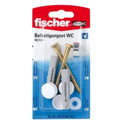 2 vis laiton de fixation pour wc Fischer W/CH 6X70mm