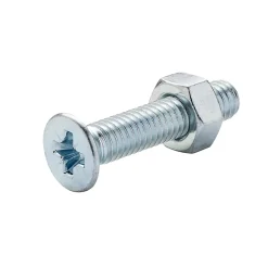 20 vis métaux acier zingué 6 x 30 mm