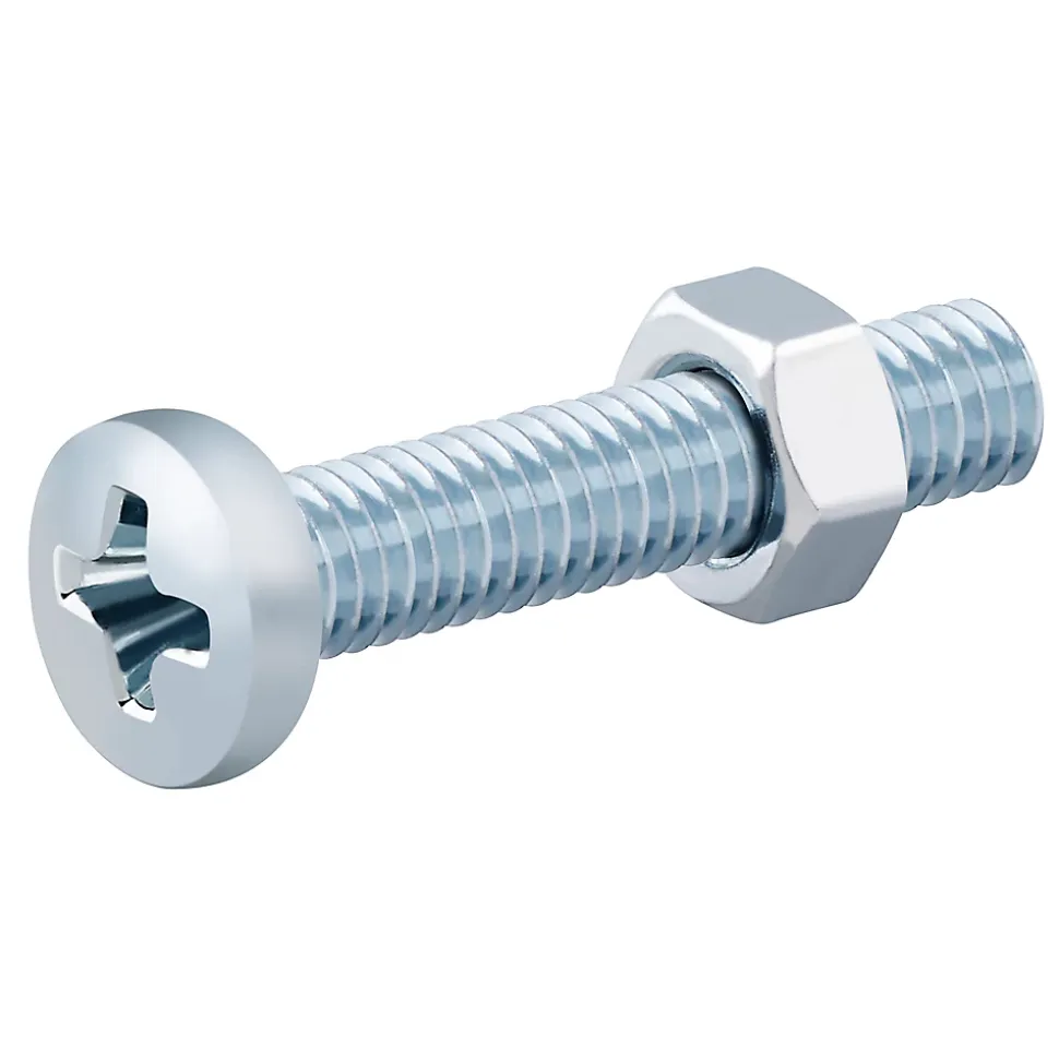 20 vis métaux acier zingué 3 x 20 mm