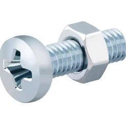 20 vis métaux acier zingué 5 x 16 mm