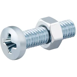 20 vis métaux acier zingué 5 x 20 mm