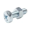 20 vis métaux acier zingué 6 x 20 mm