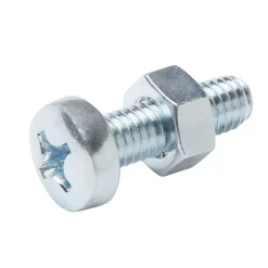 20 vis métaux acier zingué 6 x 20 mm