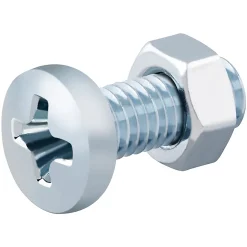 20 vis métaux acier zingué 5 x 12 mm