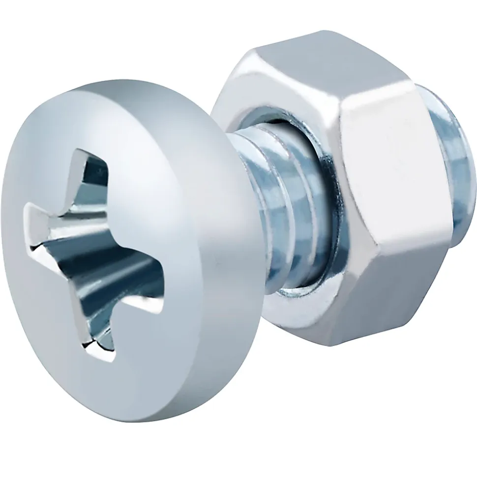 20 vis métaux acier zingué 5 x 10 mm