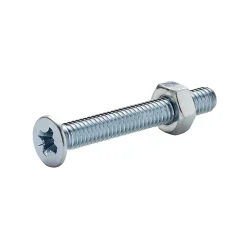 20 vis métaux acier zingué 4 x 30 mm