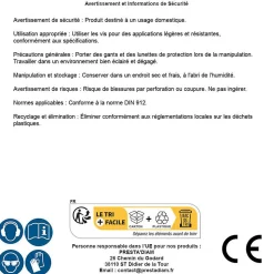 200 Vis Métaux Tête Cylindrique 6 Pans Creux CHC 6 x 16 mm - DIN 912 - Polyamide - D-Work