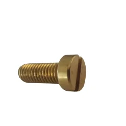 200 Vis Métaux Tête Cylindrique Fendue 5 x 10 mm - Laiton - D-Work
