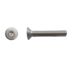 200 Vis Métaux Tête Fraisée 6 Pans Creux FHC 3 x 30 mm - DIN 7991 - Inox A2 - D-Work