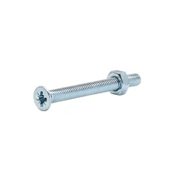 20 vis métaux tête fraisée acier zingué 4 x 40 mm