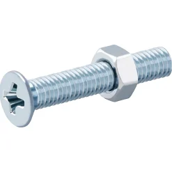20 vis métaux tête fraisée acier zingué 3 x 20 mm