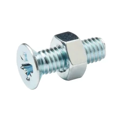 20 vis métaux tête fraisée acier zingué 6 x 20 mm