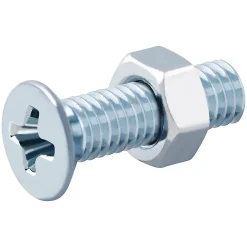 20 vis métaux tête fraisée acier zingué 3 x 12 mm