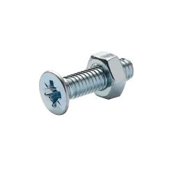 20 vis métaux tête fraisée acier zingué 4 x 16 mm