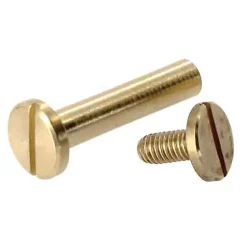 2 vis relieurs laiton Diall M4 Ø10 x L.40 mm