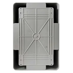 Abs302013 Ide Coffret Abs étanche Ip65 300x200x130 Porte Opaque - Avec Plaque De Montage