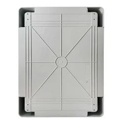 Abs403022 Ide Coffret Abs étanche Ip54 400x300x220 Porte Opaque - Avec Plaque De Montage