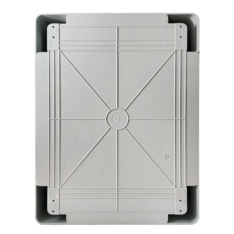 Abs403022 Ide Coffret Abs étanche Ip54 400x300x220 Porte Opaque - Avec Plaque De Montage