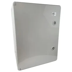 Abs403022 Ide Coffret Abs étanche Ip54 400x300x220 Porte Opaque - Avec Plaque De Montage
