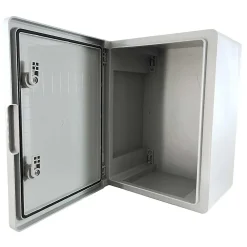 Abs403022 Ide Coffret Abs étanche Ip54 400x300x220 Porte Opaque - Avec Plaque De Montage