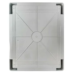 Abs504024 Ide Coffret Abs étanche Ip54 500x400x240 Porte Opaque - Avec Plaque De Montage