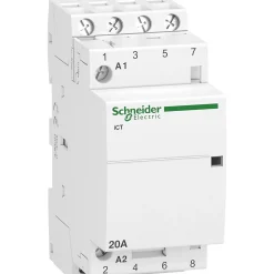 A9c22824 - Contacteur Tétrapolaire - 4no - 20a - Bobine 230vca - Schneider Acti 9 Ict