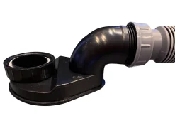 Accessoire Siphon extra plat + flexible 80x8x6cm, by SPALINA