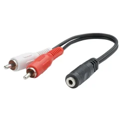 Adaptateur 2 RCA mâle / Jack 3.5mm femelle