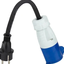 Adaptateur caravane mâle 2P+T vers femelle CEE 17 - Protec